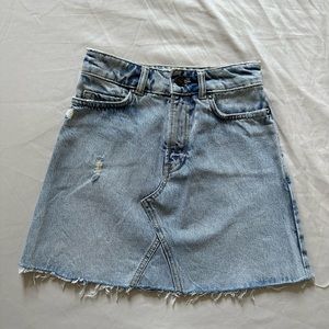 All Saints Womens Denim Mid Mini Skirt Blue Size UK 2 US 00